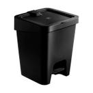 Lixeira Slim 15L com Pedal Compacta e Prática UZ1307 - UZ
