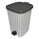 Lixeira Smart C/Cesto Interno Pedal/Amortecedor Na Tampa 15L