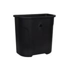 Lixeira Suspensa 8 Litros Preta 26,5x27,5x17Cm 8256 Mor