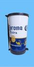 Lixeira temática corona