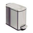 Lixeira Tipo D Slim Aço Inox Acetinado Balde Interno 6 Litros - Tramontina 94538/606