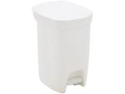 Lixeira Tramontina Basic Compact em Polipropileno Branco com Haste em Aço Galvanizado 10 L