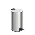 Lixeira Tramontina com Pedal Loop e Balde Interno 5L Acabamento em Aço Inox