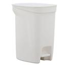 Lixeira Tramontina Compact 10l Em Polipropileno Branco Com Haste Em Aço Galvanizado Tramontina
