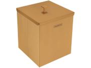 Lixeira tramontina luz em aço inox acetinado gold 4,5l 94540/061