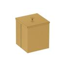 Lixeira tramontina luz em aço inox fosco gold matte 4,5l 94540/092