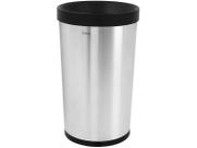 Lixeira Tramontina Molise Aço Inox Acetinado sem Tampa 50 Litros