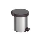 Lixeira Tramontina New Com Pedal 5l Redonda Inox Polido Aço Inox Polido