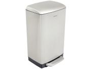 Lixeira Tramontina Octos Aço Inox Balde Removível e Pedal 20L