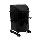 Lixeira Unitária de Base Preto 12 Litros com Estrutura Lixeira Unitária de Base Preto 12 Litros com Estrutura
