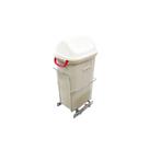 Lixeira Unitária Deslizante de Base Bege com Estrutura Cromado 8685 Jomer Lixeira Unitária Deslizante de Base Bege com Estrutura Cromado 8685 Jomer
