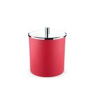 Lixeira Vermelha com tampa inox 18,5X23CM