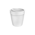 Lixeira Vitra Tampa Basculante 5L Branco OU Lixeira Vitra Tampa Basculante 5L Branco OU