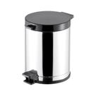 LixeiracomPedaleTampaPreta10,5LInox-Viel-Tecnolar