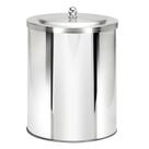 Lixeiras de Pia com Tampa Sobreposta Inox 3 Litros Ecobin