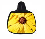 Lixo Car, Flor Amarela Material Neoprene 3MM 30x25 CM