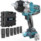 Llave de Impacto Inalámbrica DIYtoolifz 1/2" 1700 lb-pie con LED