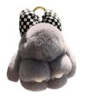 Llavero de Peluche Suave con Forma de Conejo Esponjoso