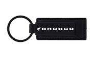 Llavero Ford Bronco Todo Negro de Cuero Genuino