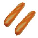 Loaf of Bread Novelty Giant Fake French Baguette Foam, pacote com 2 unidades