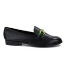 Loafer Feminino Giulia Domna Couro Monaco Preto - 115002 Loafer Feminino Giulia Domna Couro Monaco Preto - 115002