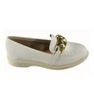 Loafer Feminino Moleca 5666.110 Off White Loafer Feminino Moleca 5666.110 Off White