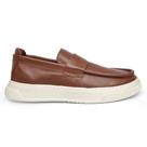 Loafer Masculino Casual Couro Legitimo Malasia Castor