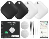 Localizador eletrônico Pepisk F02-B Smart Tracker Bluetooth 4 unidades