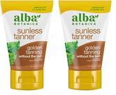 Loção autobronzeadora Sunless Tanner Alba Botanica 120mL x2