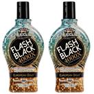 Loção Bronzeadora European Gold Flash Black 4000X 355ml 2 Unidades