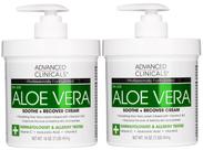 Loção corporal Advanced Clinicals Aloe Vera 480 ml Sun Burn