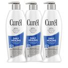 Loção corporal Curel Daily Healing para pele seca 384 ml (x3)