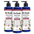 Loção corporal Dr. Teal's Shea Butter & Ammond 540 ml (pacote com 3)