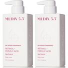 Loção corporal Medix, sem fragrância, reafirmante de retinol, conjunto de 2 peças Loção corporal Medix, sem fragrância, reafirmante de retinol, conjunto de 2 peças