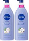 Loção corporal NIVEA Óleo de Monoi de Coco com infusão de óleo 500mL x2