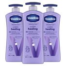 Loção Corporal Vaselina Intensive Care Calm Healing 600mL x3