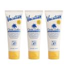 Loção de proteção solar Vacation Classic SPF 50 100mL x 3 resistente à água