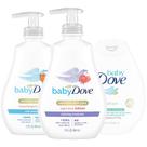 Loção Dove Sensitive Skin Care para Bebês - Pacote com 3 Unidades (390ml)