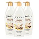 Loção hidratante Jergens Base Manteiga de Karité com infusão de óleo 500mL x3 Loção hidratante Jergens Base Manteiga de Karité com infusão de óleo 500mL x3