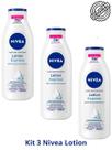 Loção Nivea Corporal Kit com 3 Und Lotion Express 200ml Loção Nivea Corporal Kit com 3 Und Lotion Express 200ml