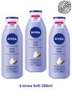 Loção Nivea Hidratante Corporal Soft Milk Kit 3 Und 200ML Loção Nivea Hidratante Corporal Soft Milk Kit 3 Und 200ML