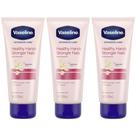 Loção, vaselina, cuidado intensivo, mãos saudáveis, unhas mais fortes, 100mL