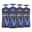 Loção Vaseline Men Cooling Hydration 3 em 1, 600 ml, pacote com 4