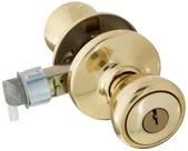Lock Kwikset 94002-825 Mobile Home Entry em latão polido Lock Kwikset 94002-825 Mobile Home Entry em latão polido