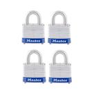 Lock Master Lock 3008D, pacote com 4, Outdoor Silver, 4 chaves