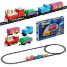 Locomotiva De Brinquedo Trem Express Elétrico Infantil Clássico A Pilha Art Brink