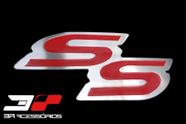 Logotipo chevrolet ss aço inox grande