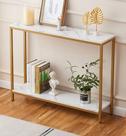 Logotipo de mesa de console para entrada em mármore sintético MDF branco Logotipo de mesa de console para entrada em mármore sintético MDF branco