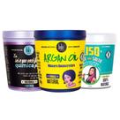 Lola Cosmetics Kit Com 3 Máscara Liso Leve e Solto + Argan Oil + Eu Sei o Que Você Fez na Química Passada