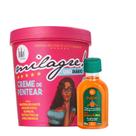 Lola Milagre Creme para Pentear 450ml + Pinga! Óleo Cenoura e Oliva 50ml